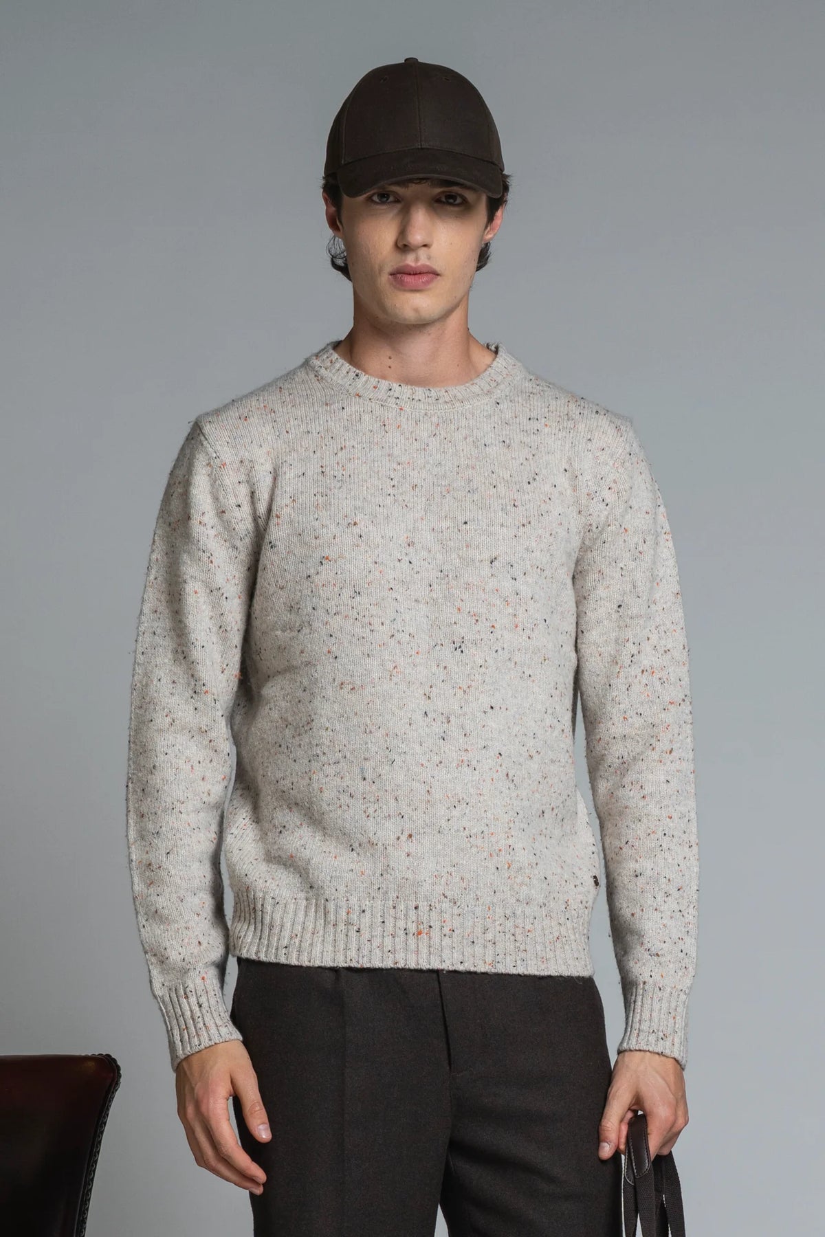 IMPURE GEORGE GIROCOLLO BOTTONATO IN LAMBSWOOL OFF-WHITE