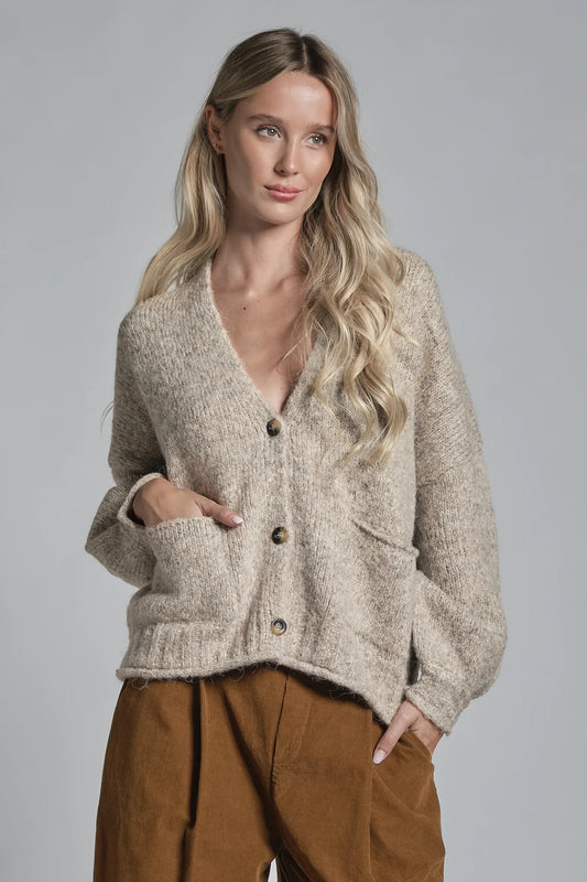IMPURE CARDIGAN CHELSEA IN MIXED WOOL