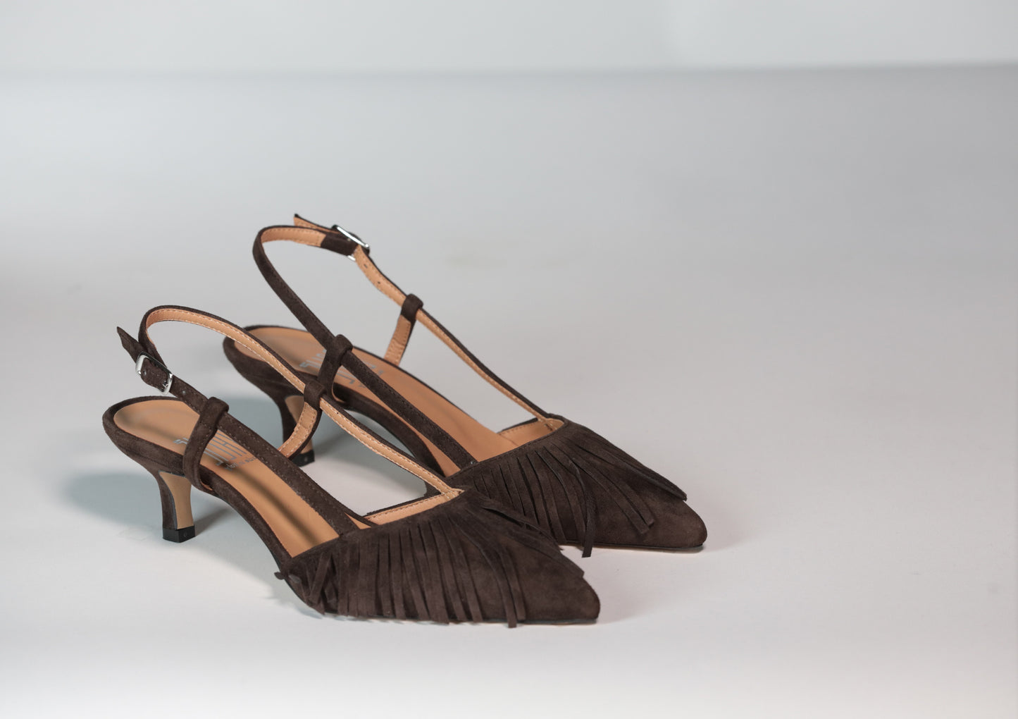 BALIE' SLINGBACK CON FRANGE BROWN