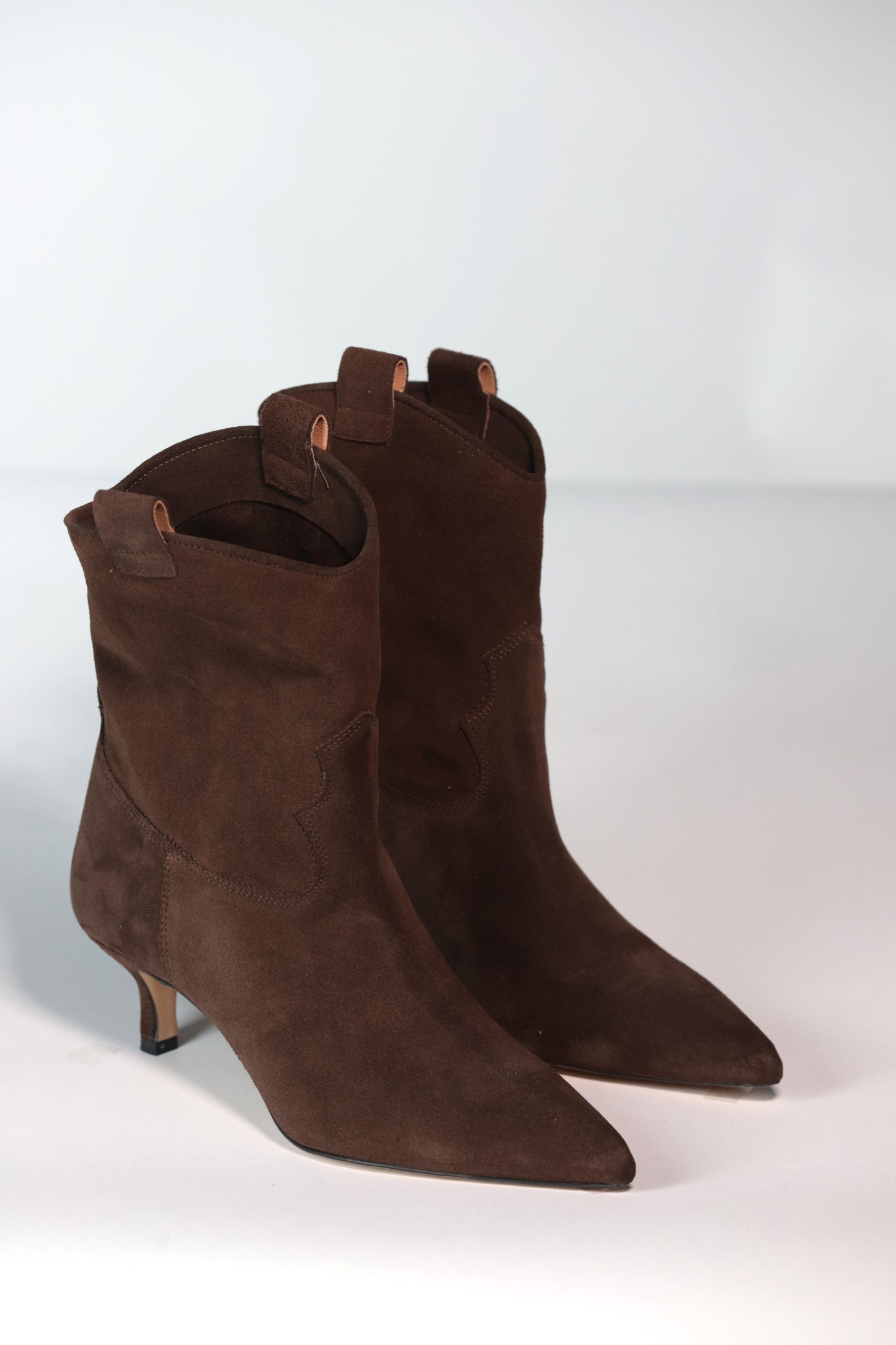 BALIE' "MARY" TRONCHETTO TEXANO KITTEN IN CAMOSCIO BROWN