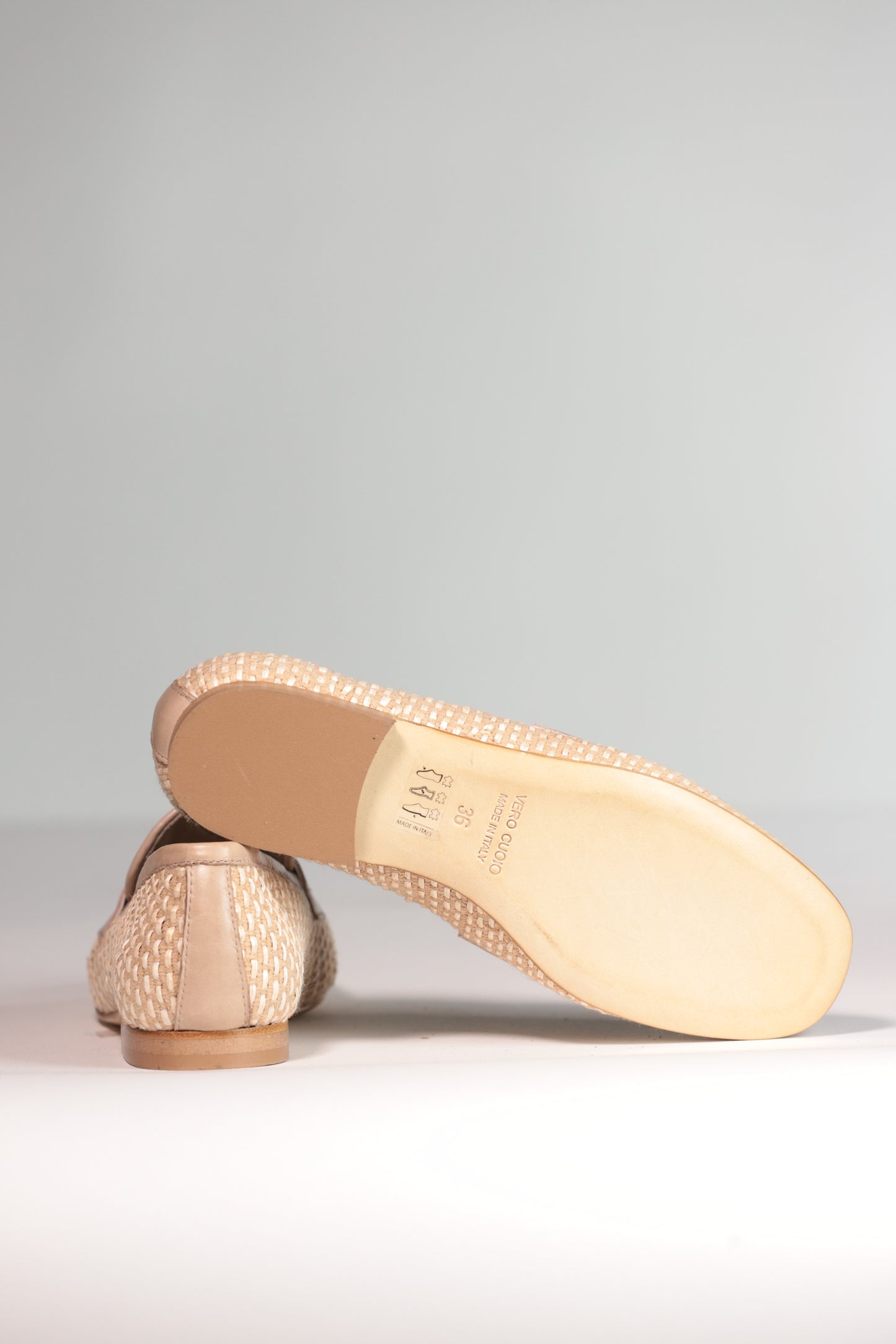 NICHE MOCASSINO IN RAFIA NUDE