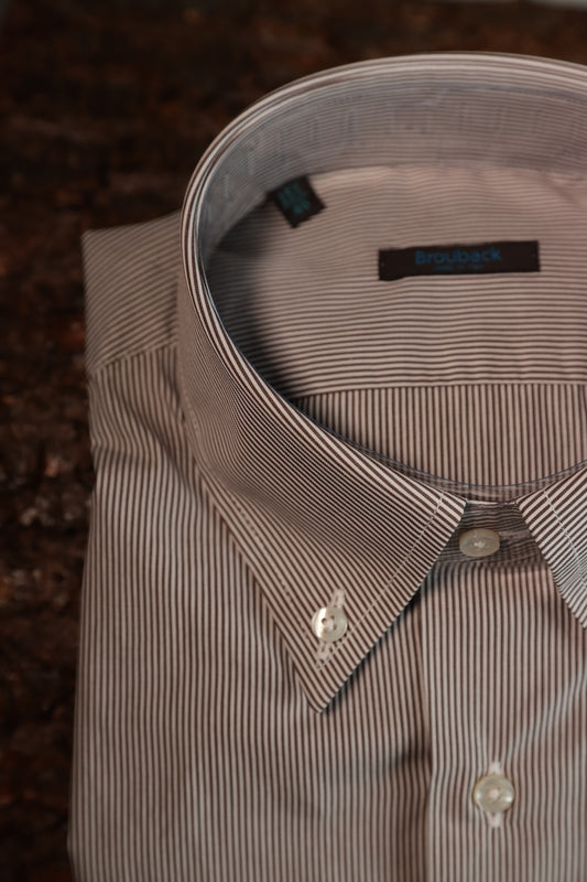 CAMICIA BROUBACK MILLERIGHE MARRONE