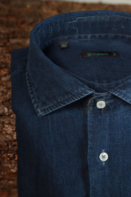 CAMICIA BROUBACK IN LINO DENIM