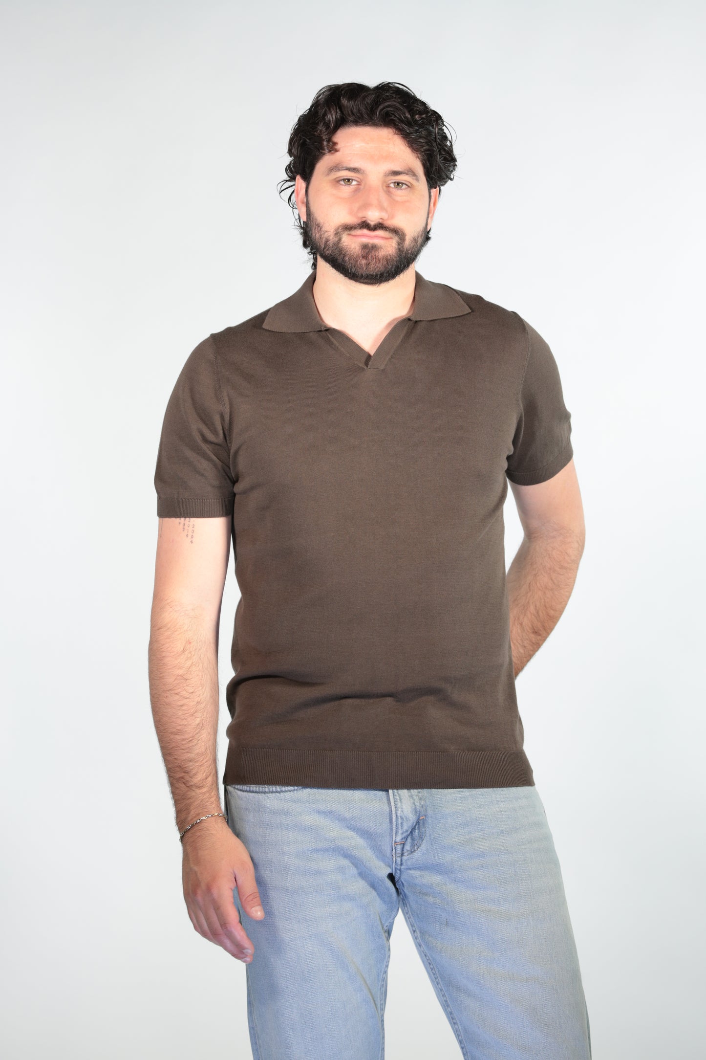 MALAGRIDA POLO SKIPPER MORO