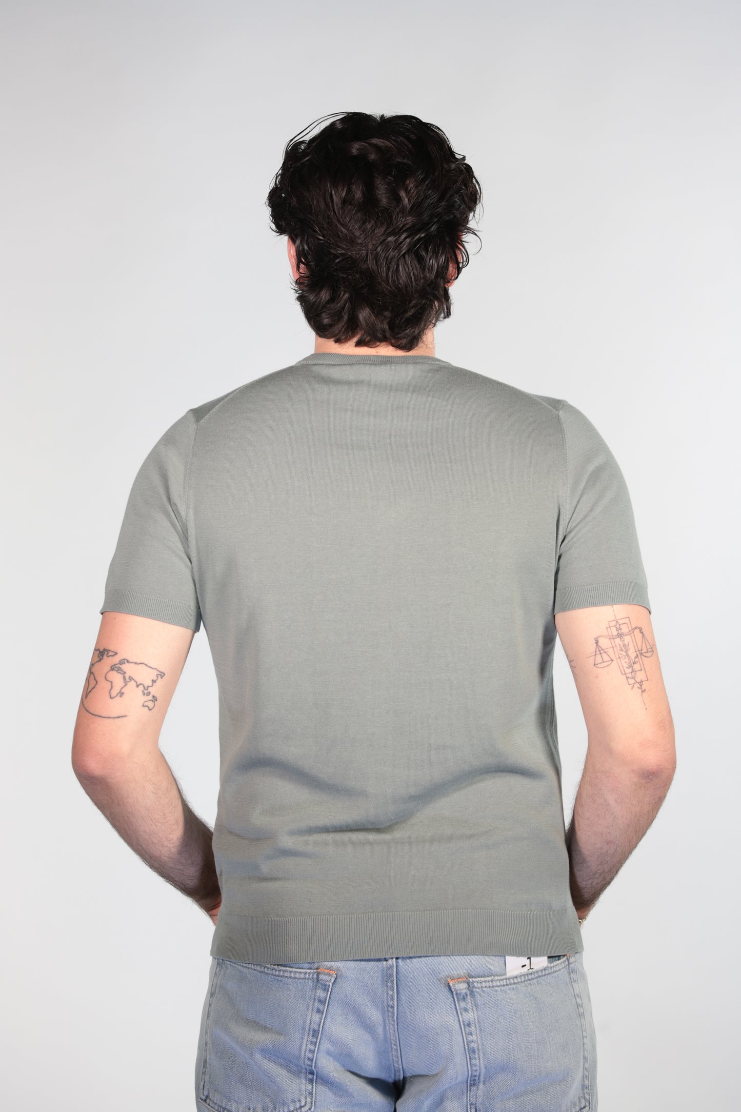 MALAGRIDA T-SHIRT IN FILO VERDE OLIVA
