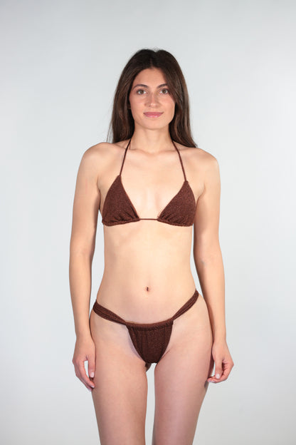 BIKINI F**K TRIANGOLO CON  SLIP BRASILIANO FISSO SW1130BN