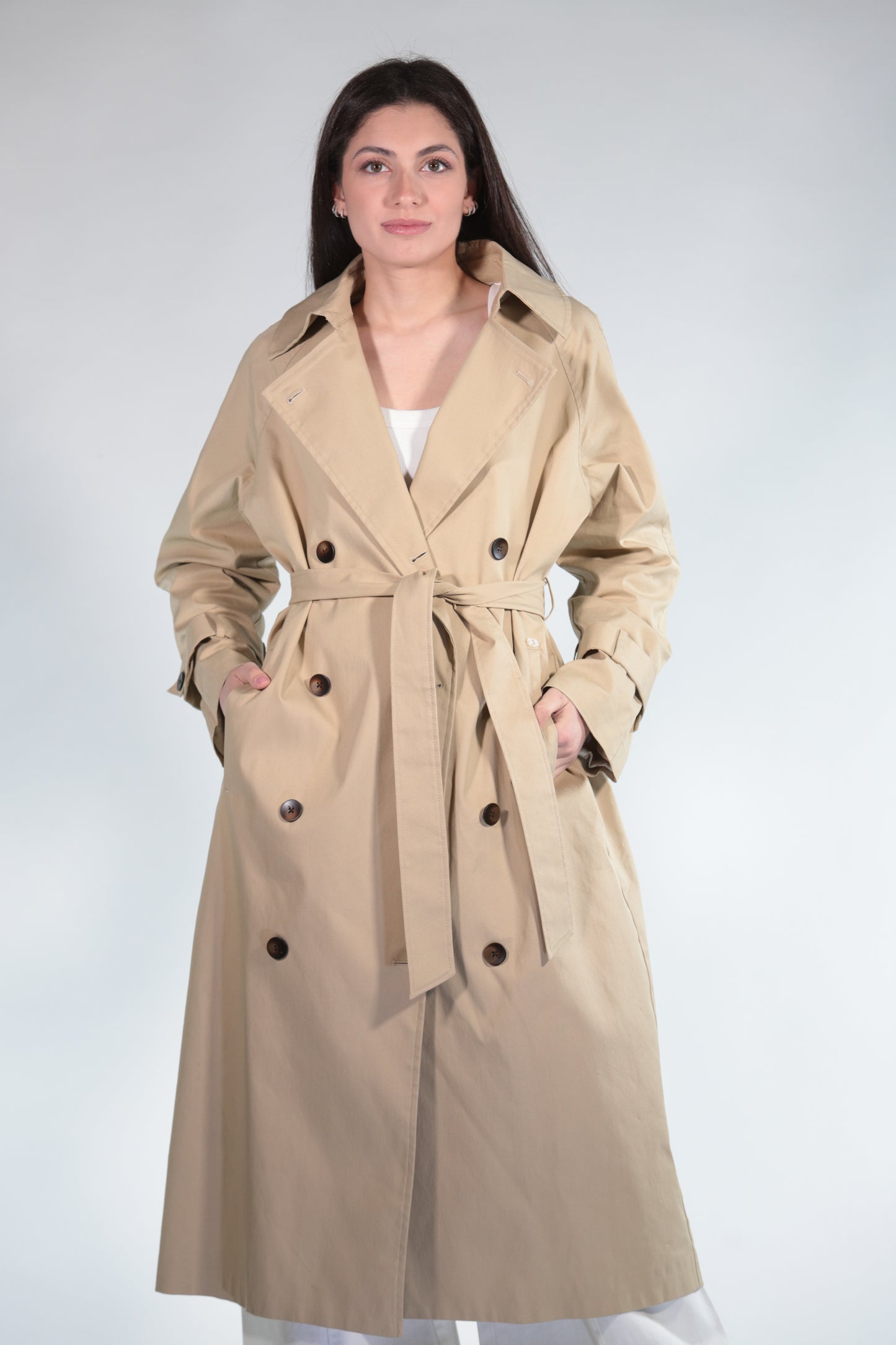 TRENCH LUNGO BEIGE