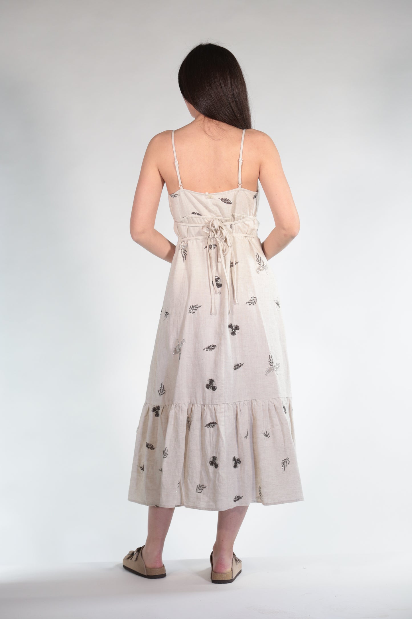 MATILDE ABITO MISTO LINO BEIGE