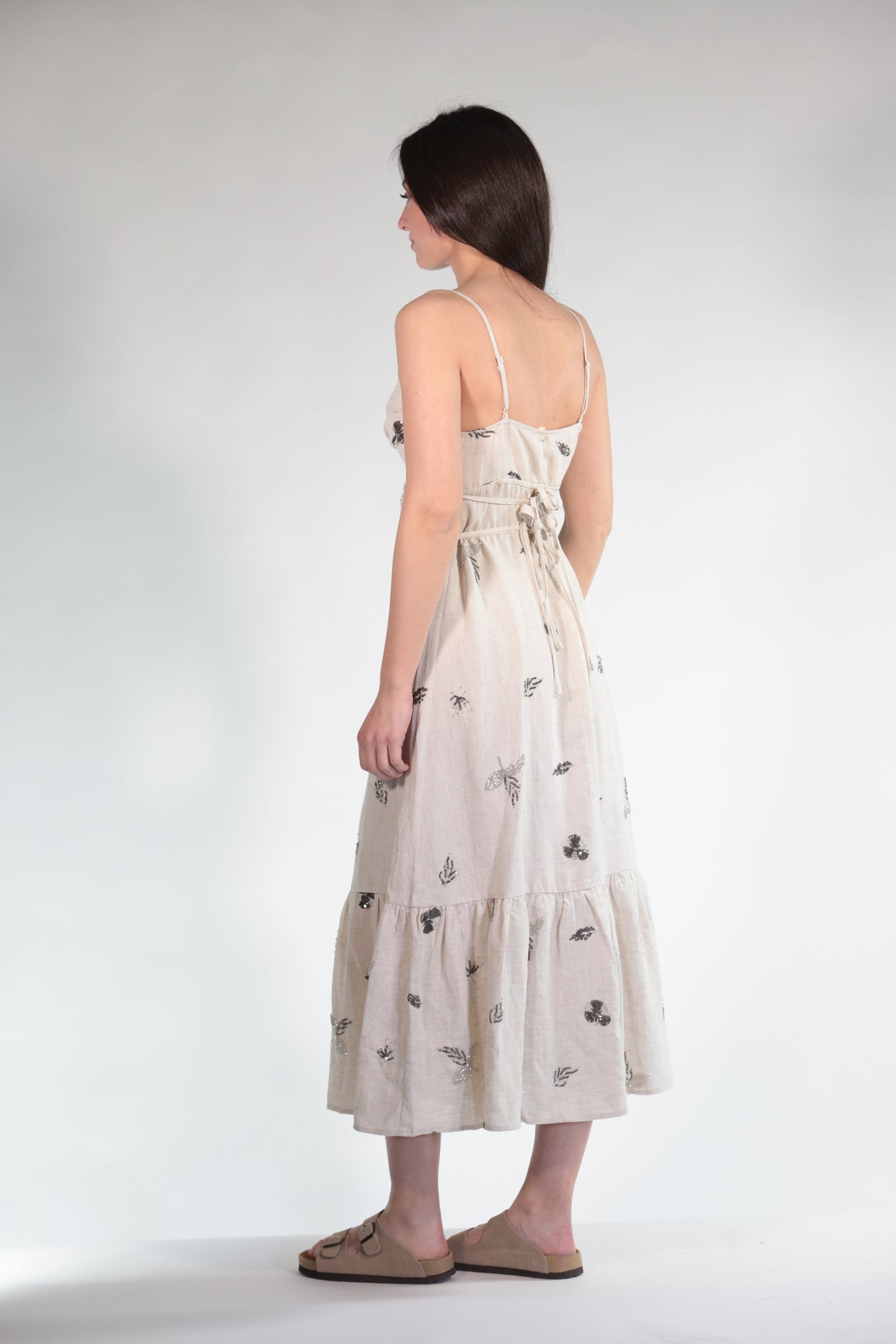 MATILDE ABITO MISTO LINO BEIGE