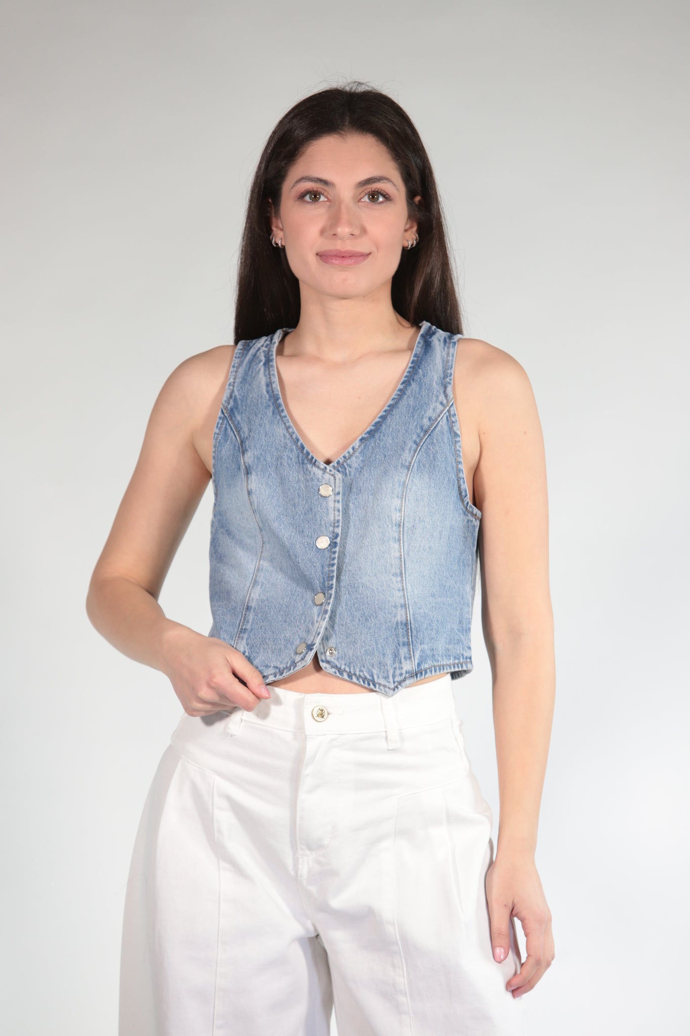 FRANCY GILET DENIM