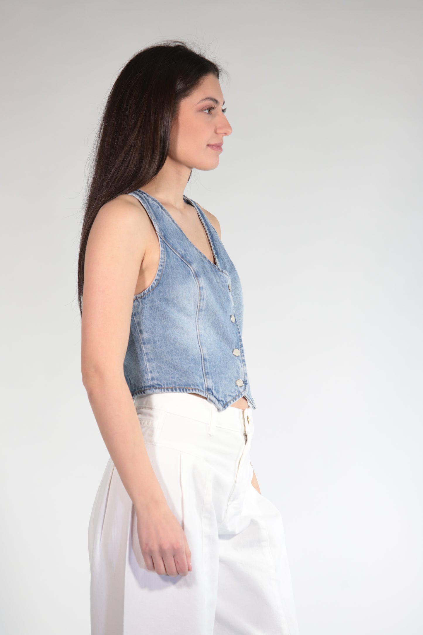 FRANCY GILET DENIM