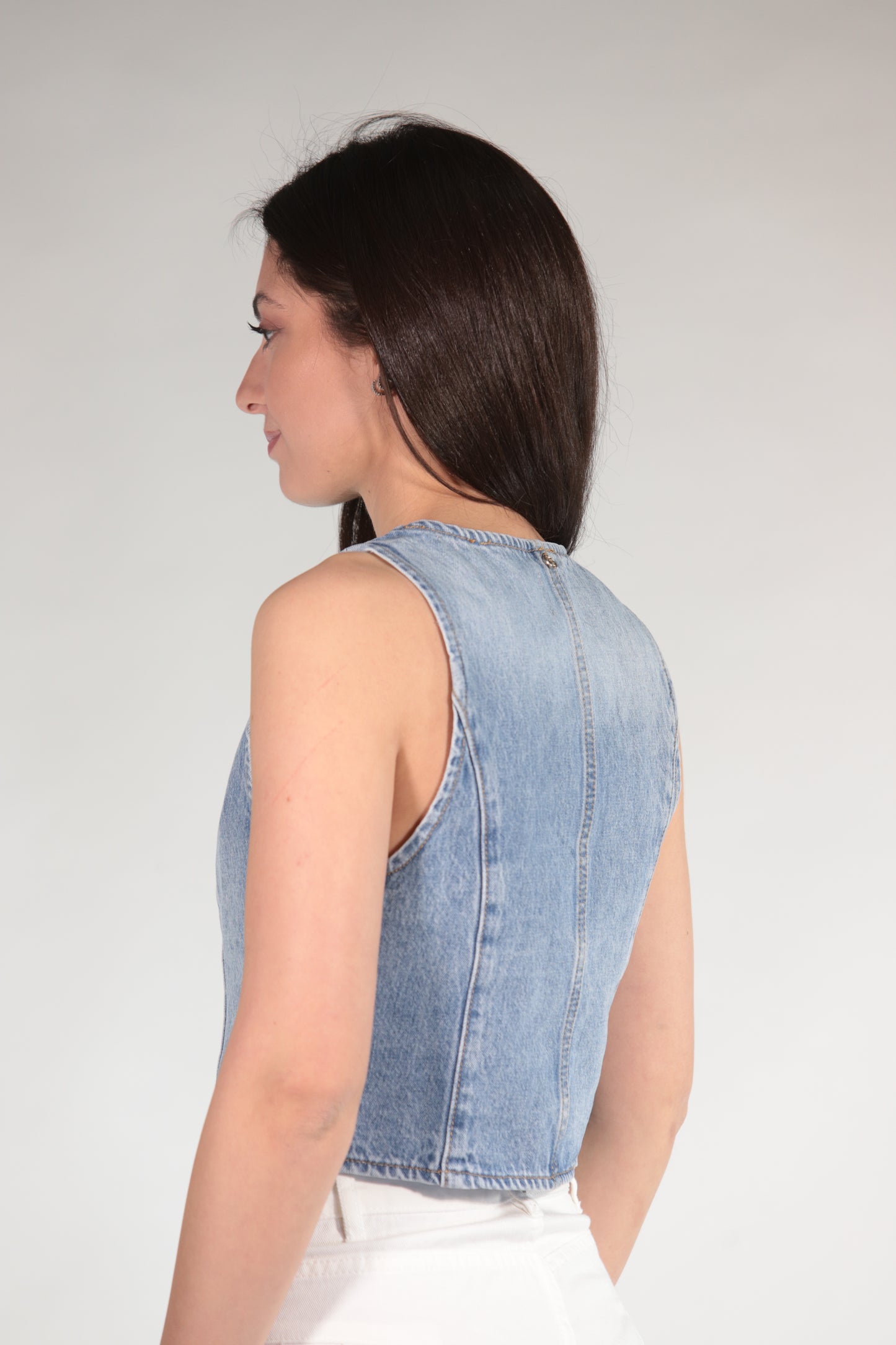 FRANCY GILET DENIM