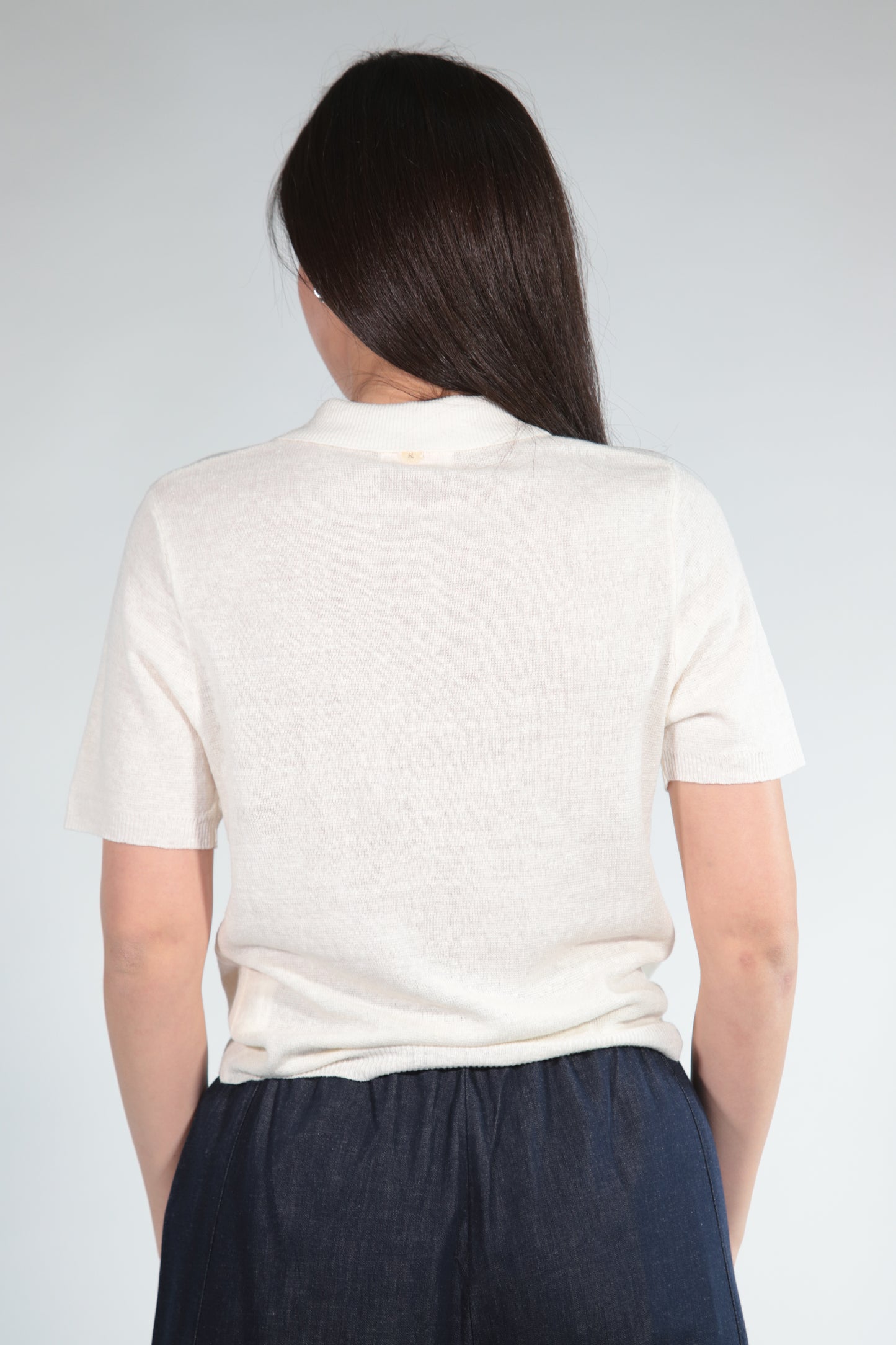 VANESSA POLO IN FILO WHITE