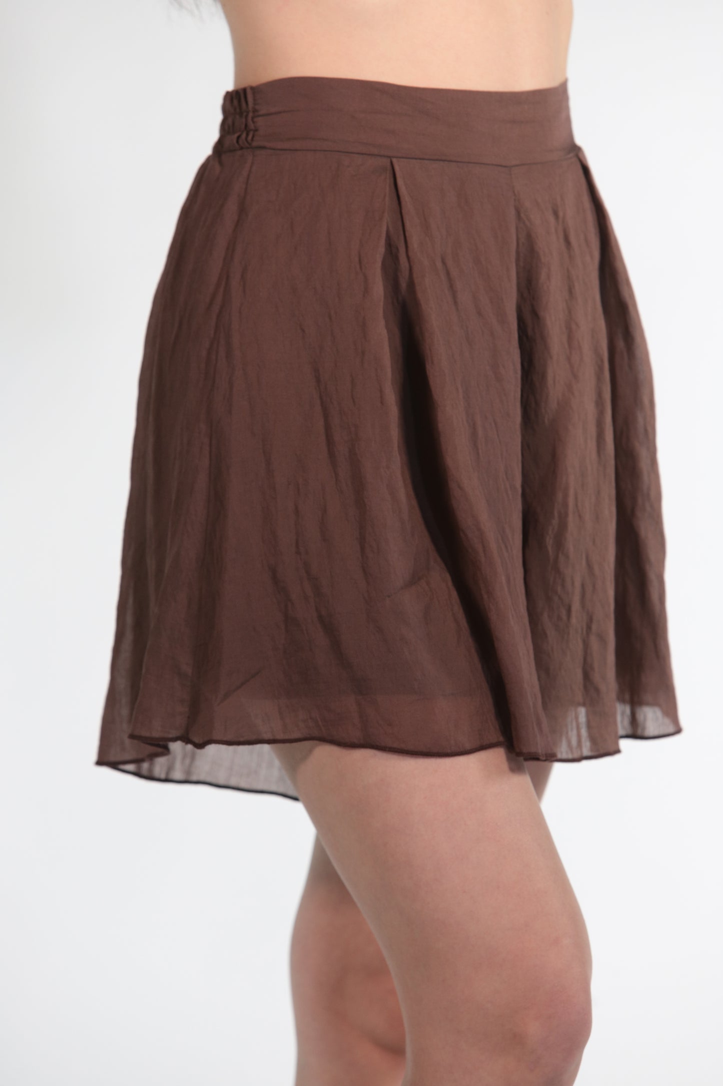 BALI SHORTS SATIN CHOCCOLATE