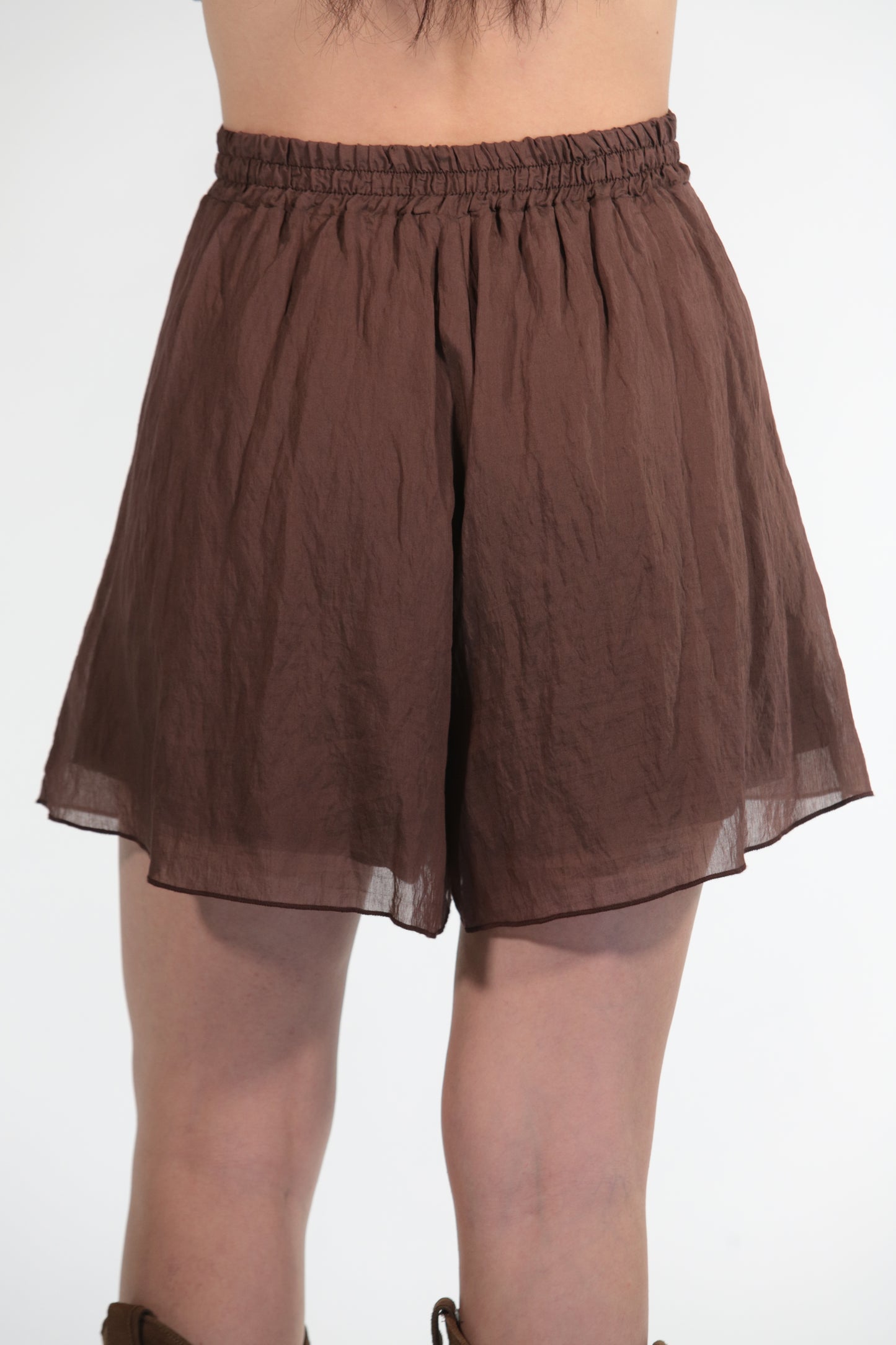 BALI SHORTS SATIN CHOCCOLATE