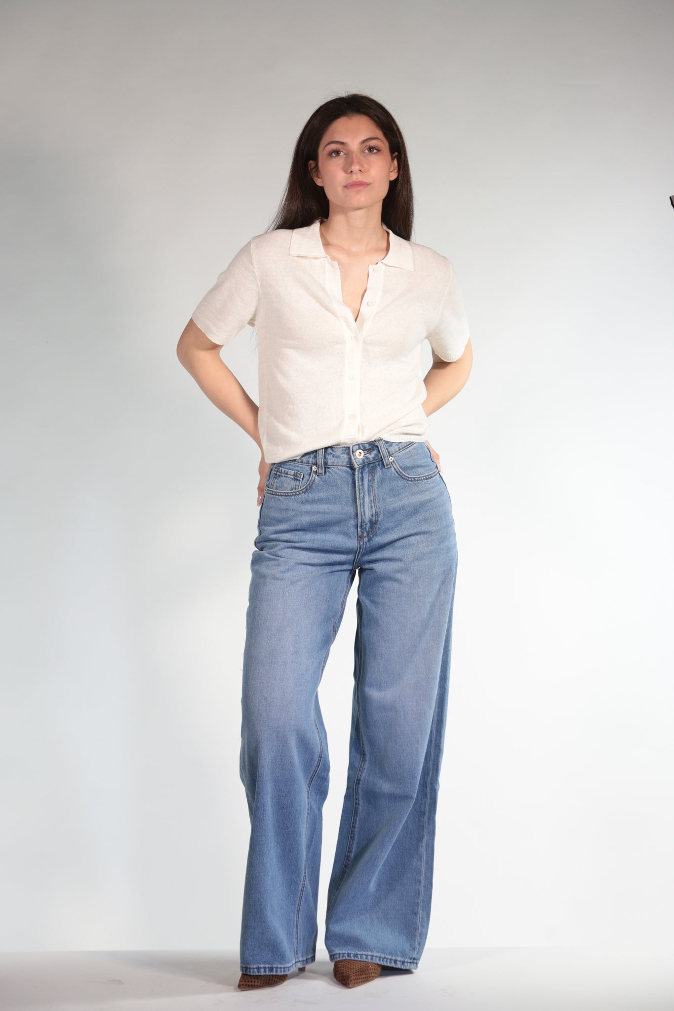 MARTINA JEANS PALAZZO LIGHT BLUE