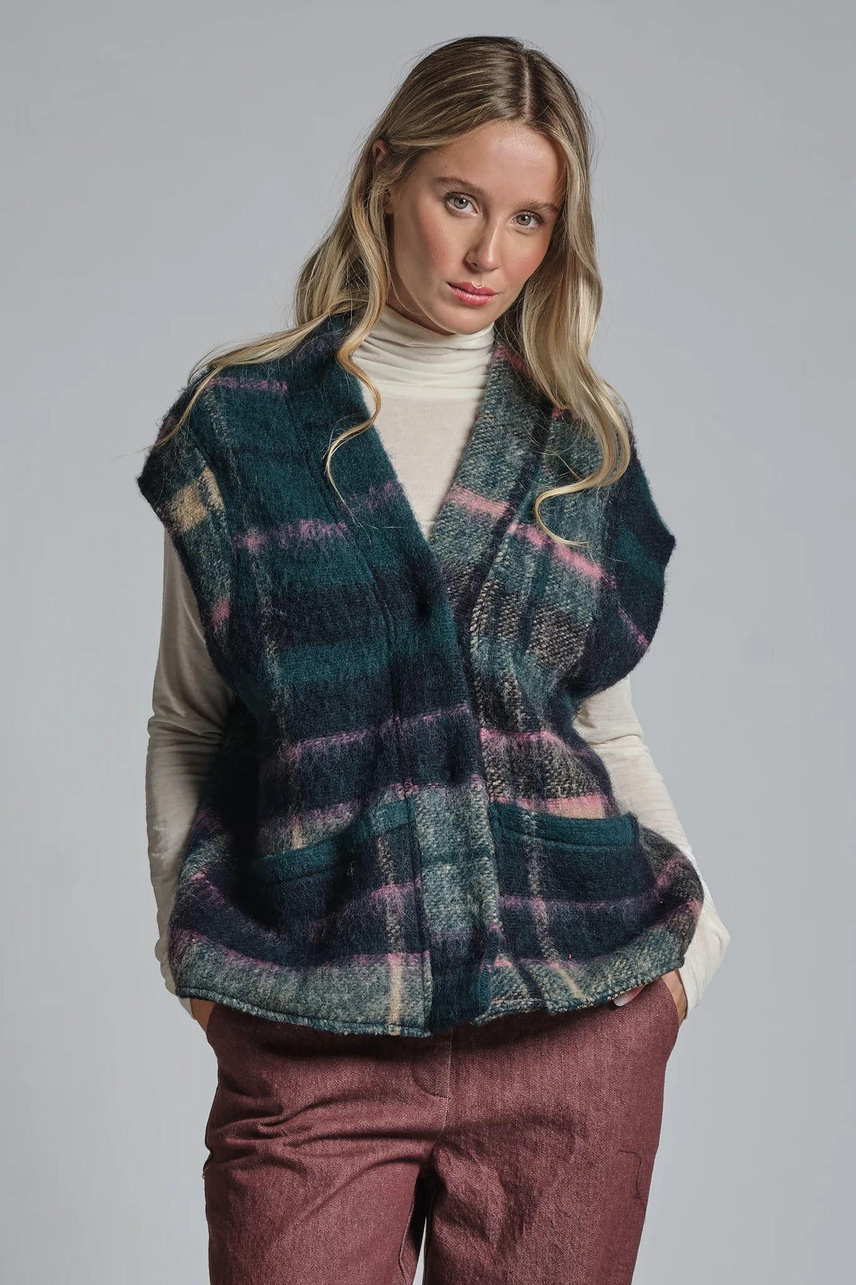 IVETTE GILET IN LANA MULTICOLOR