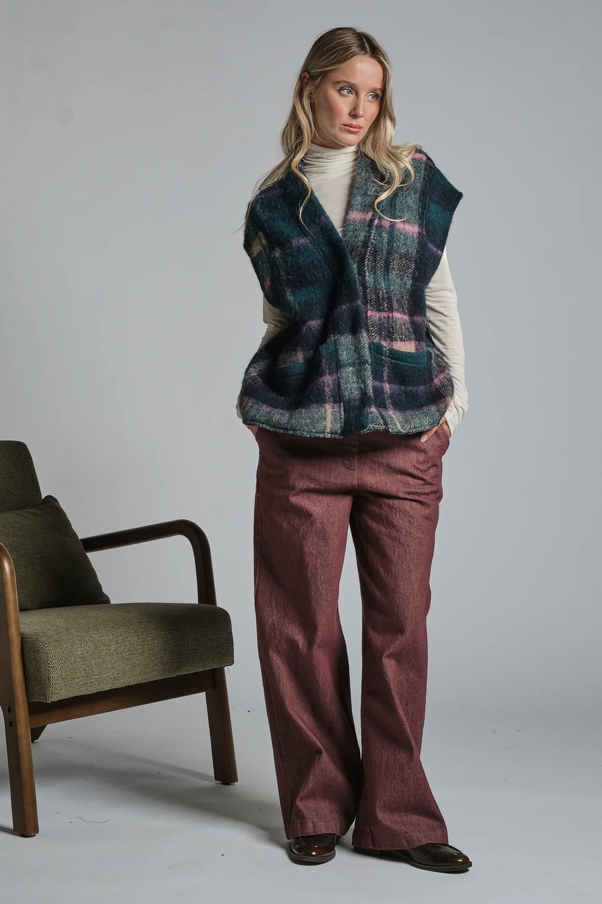 IVETTE GILET IN LANA MULTICOLOR