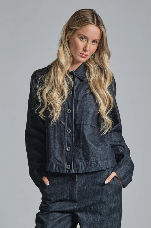 IMPURE JASH JACKET IN TWILL STRETCH DENIM