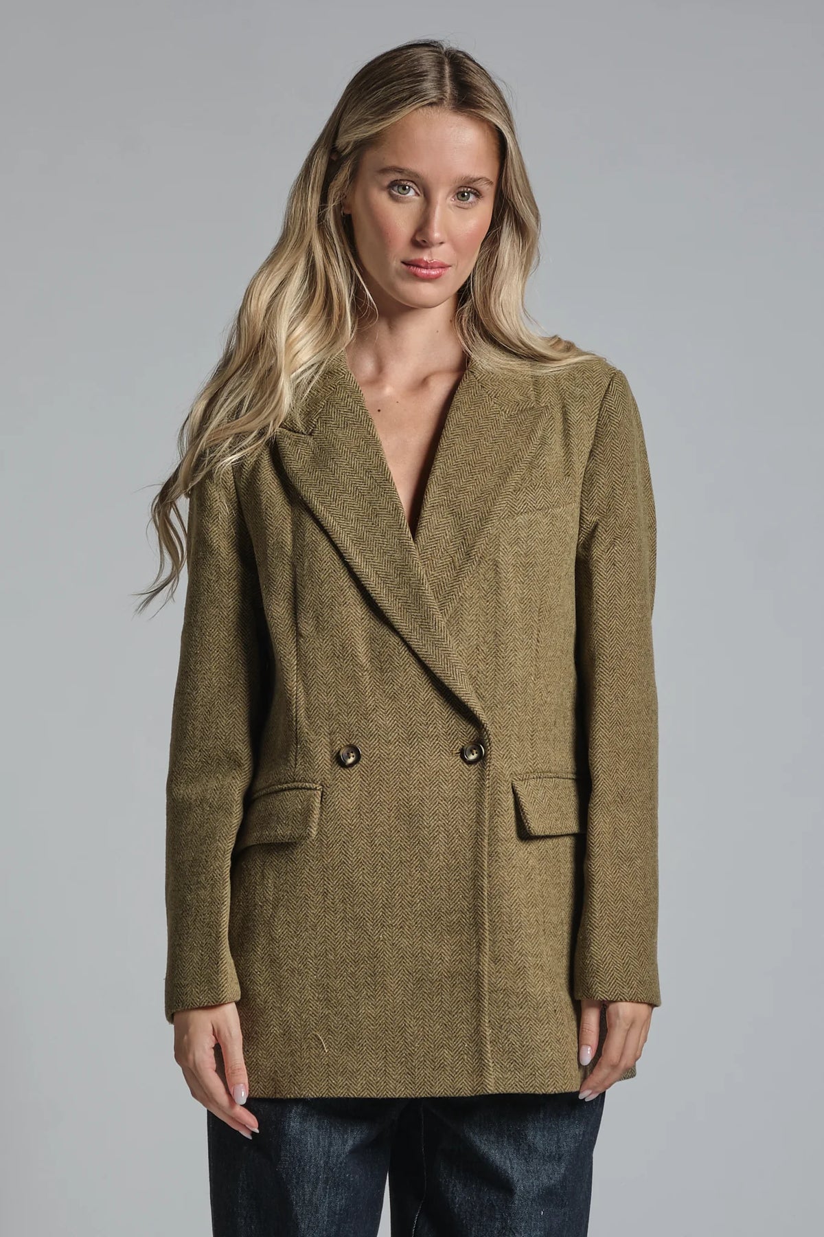 JANET BLAZER DOPPIOPETTO IN LANA MULTICOLOR
