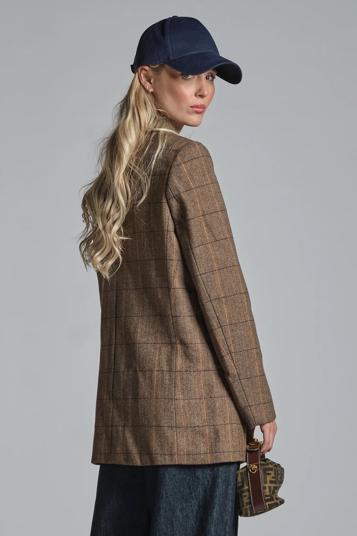 JANET BLAZER DOPPIOPETTO IN LANA MULTICOLOR