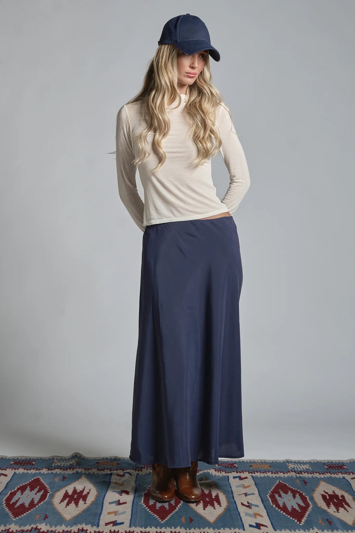 BLANCA MAGLIA ULTRALIGHT IN CASHMERE OFF WHITE