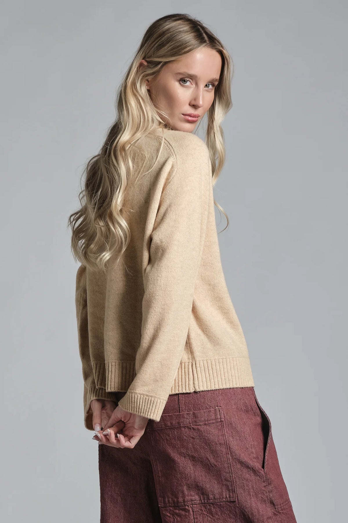 IMPURE MYA DOLCEVITA IN LAMBSWOOL SAND