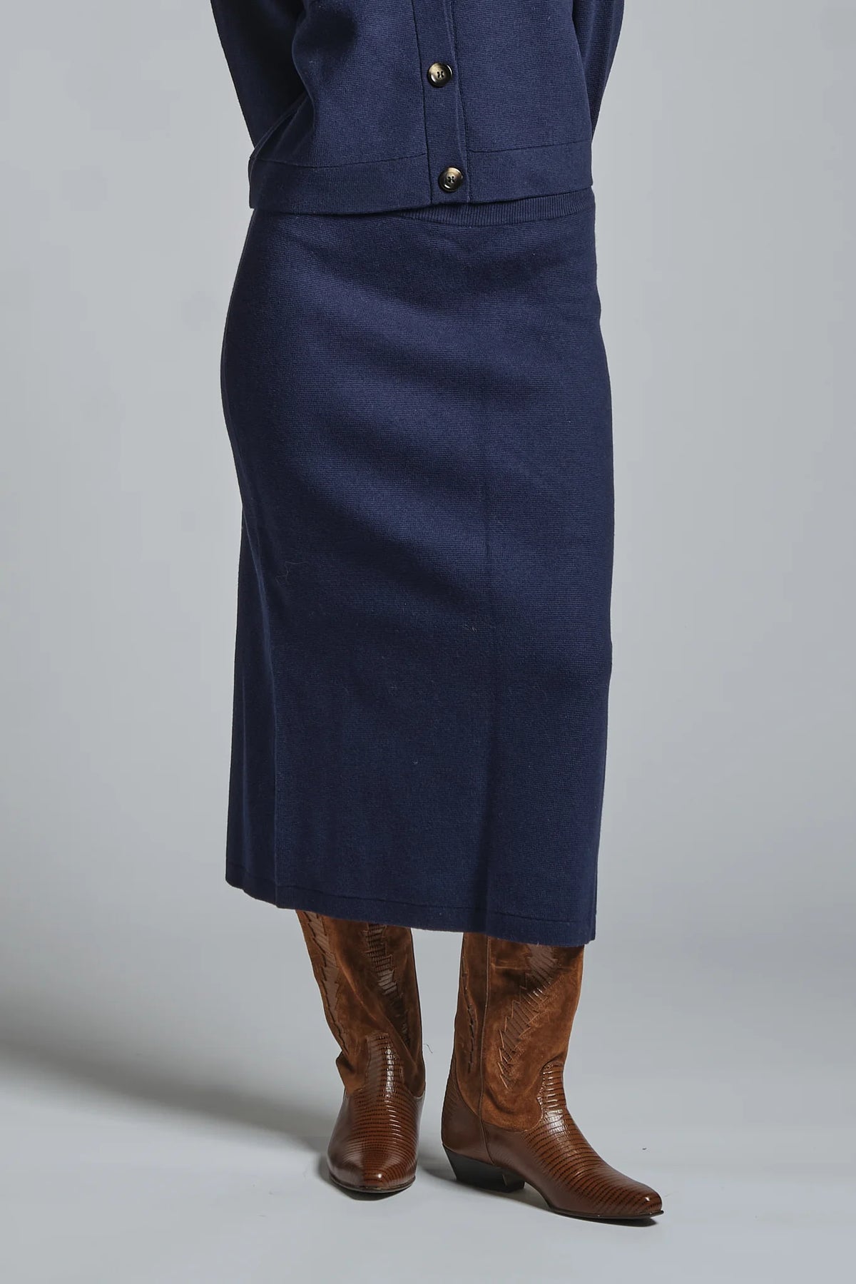 IMPURE SALLY IN MIX WOOL NAVY