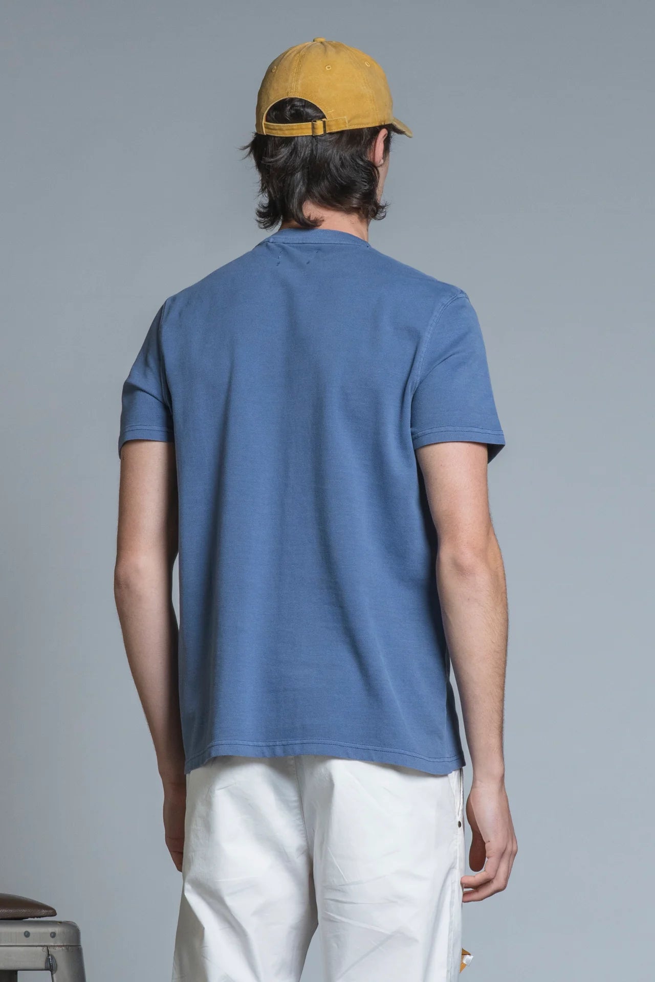 JOSHUA T-SHIRT IN PIQUET STRETCH DENIM