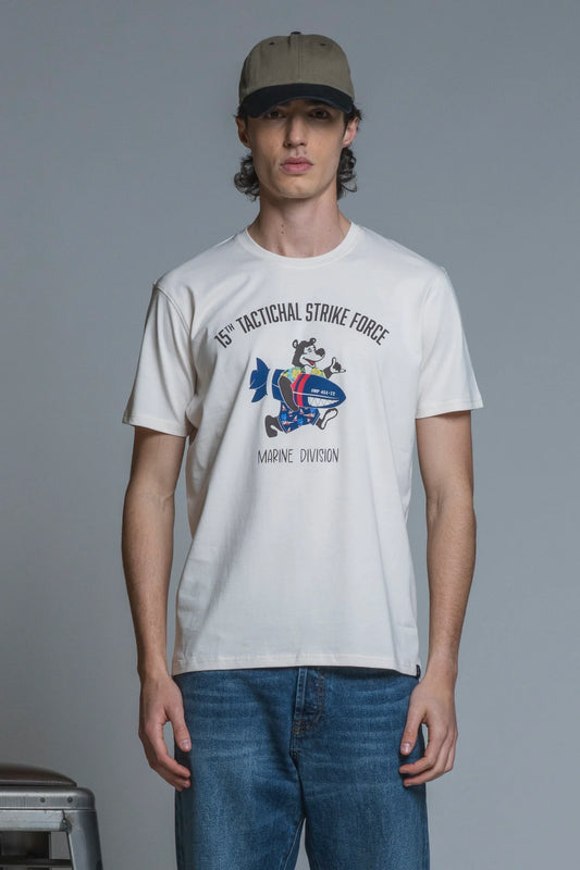 MARINE T-SHIRT CON STAMPA IMPURE