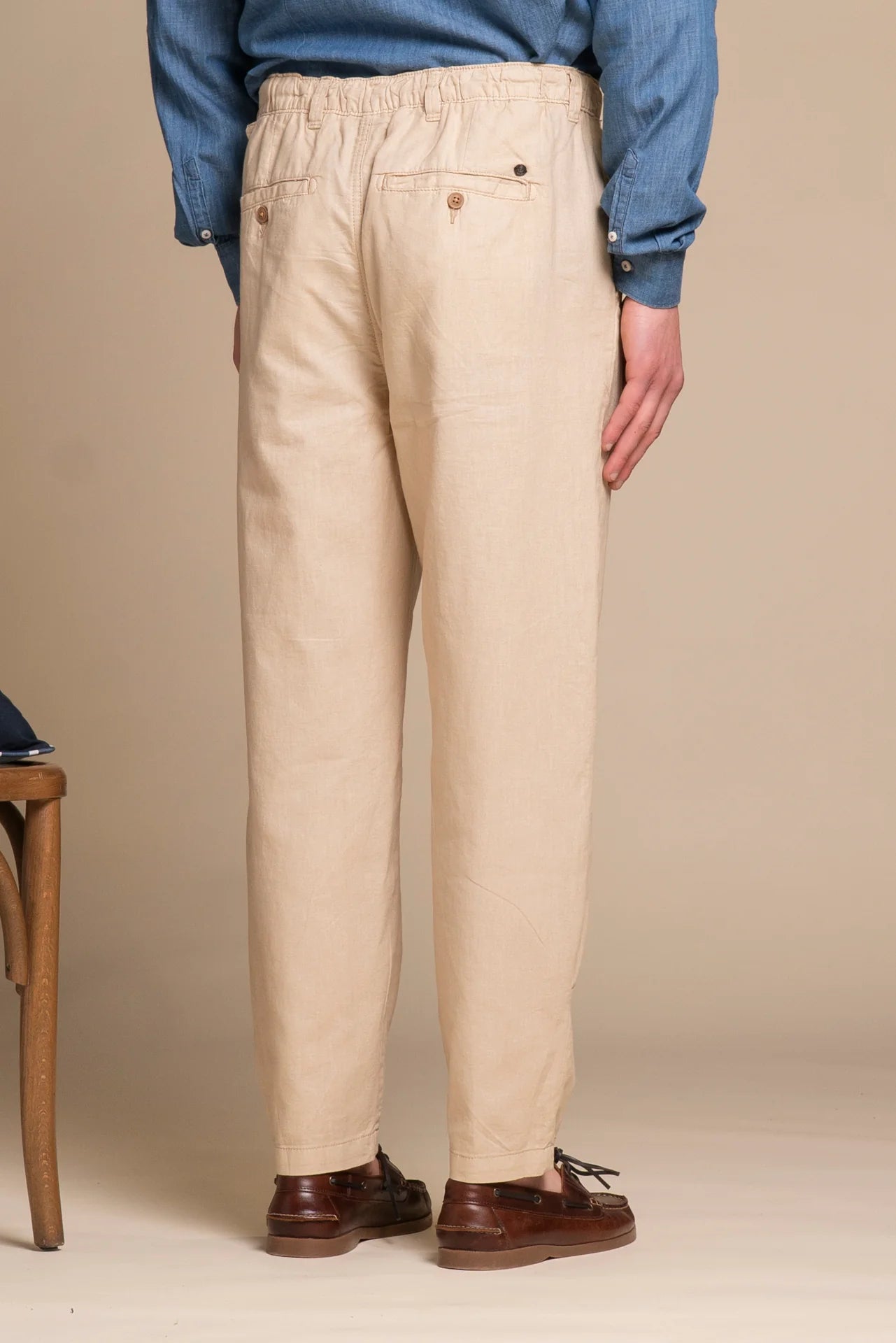 MILES CHINO LINO SABBIA COMFORT FIT