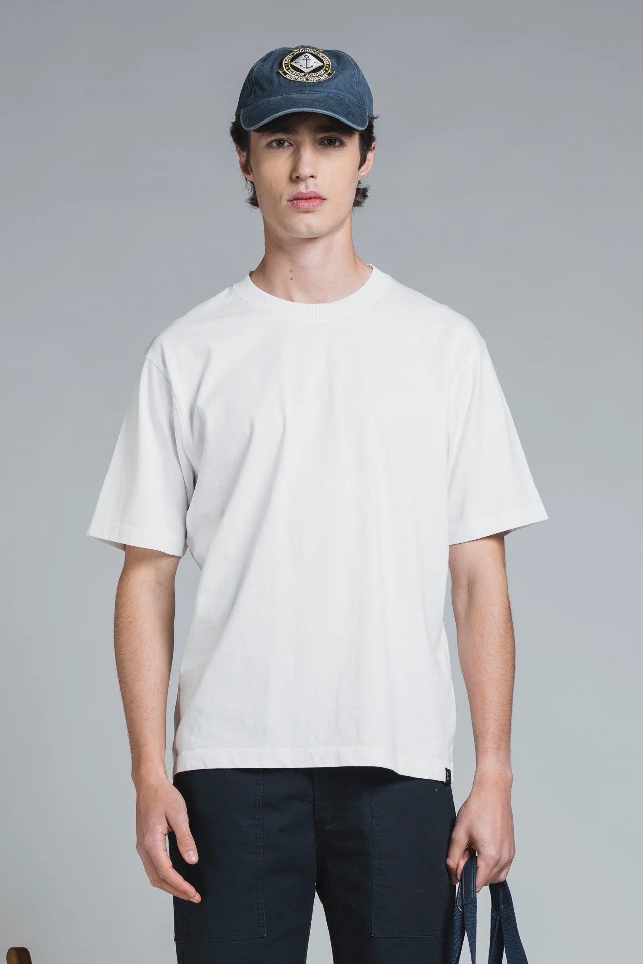 OMAR T-SHIRT IN JERSEY WHITE OVER IMPURE