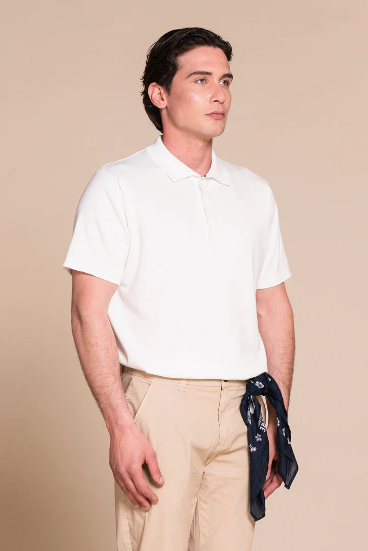 POLO OWEN ACID WASH BIANCO