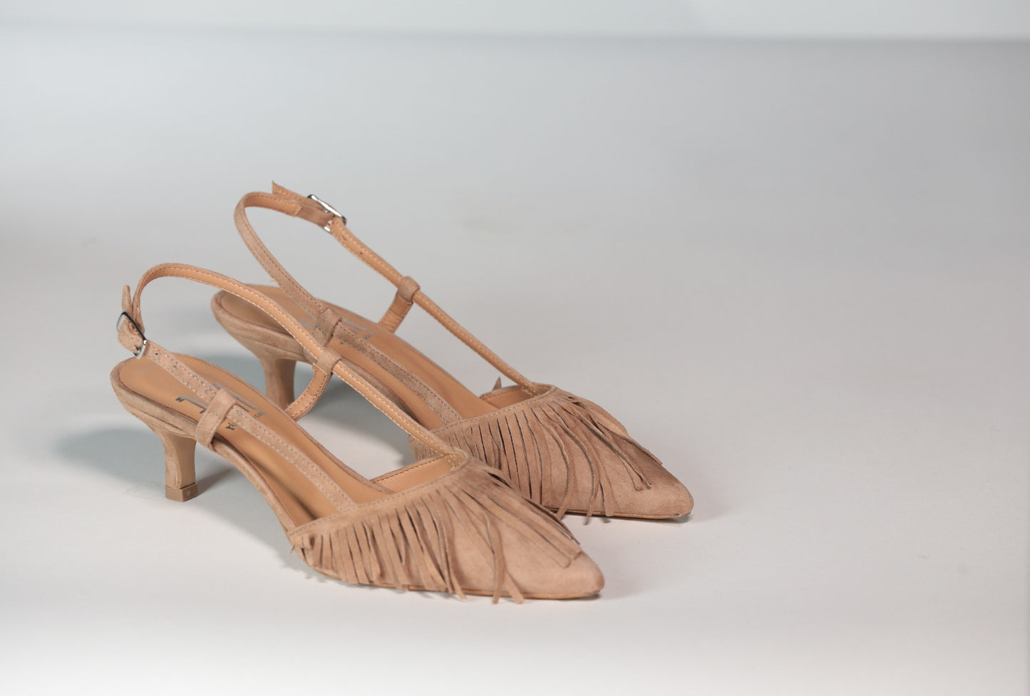 BALIE' SLINGBACK CON FRANGE CAMEL