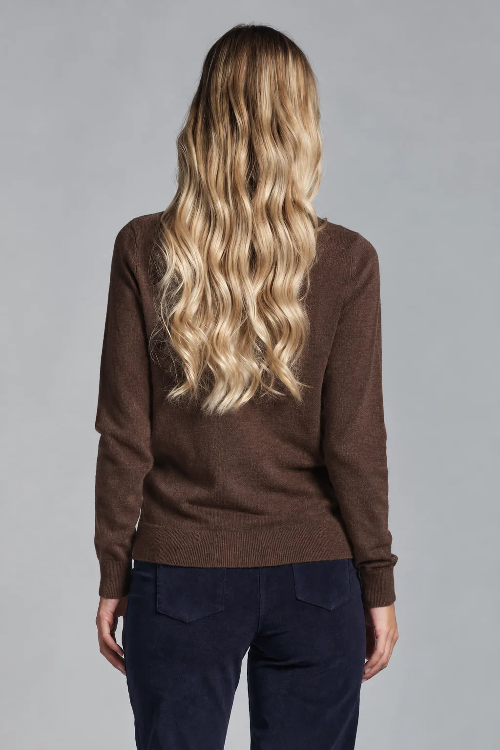 IMPURE DOLCEVITA IN LANA MERCERIZZATA BROWN