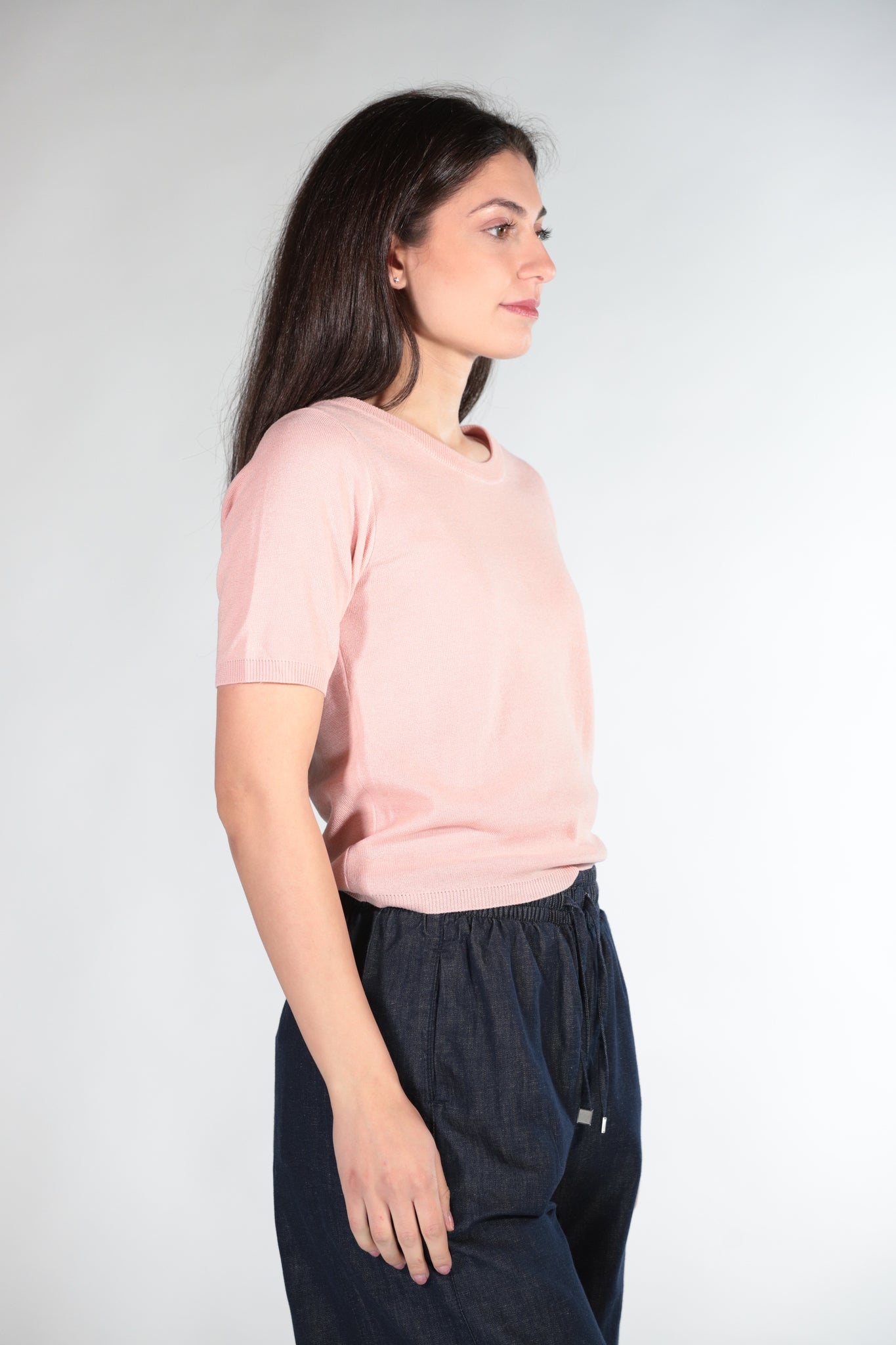 ANNA T-SHIRT IN FILO PINK