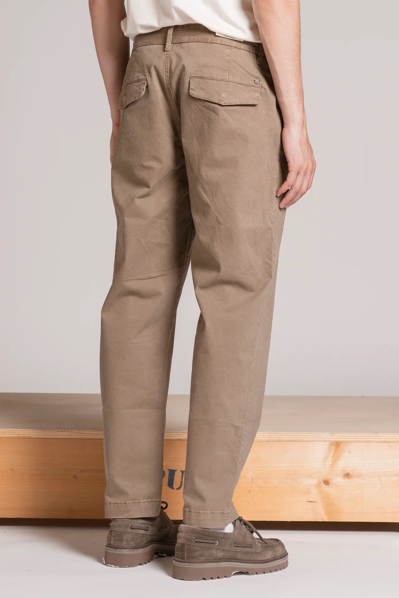 THEO CHINO LONG IN TWILL MUD