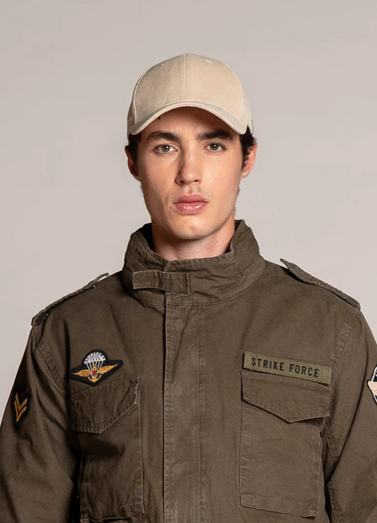 CAPPELLO IN CORDUROY 1000 RIGHE CREMA