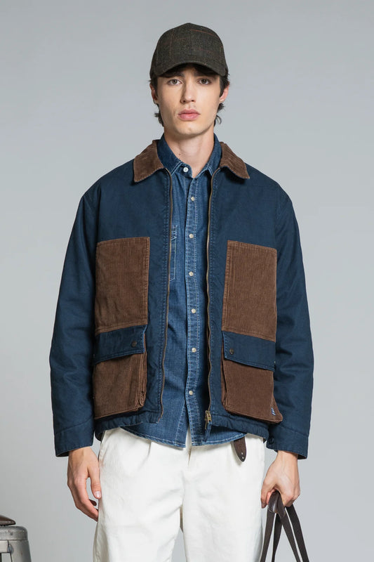 IMPURE WORK JACKET WOODS IN CANVAS NAVY