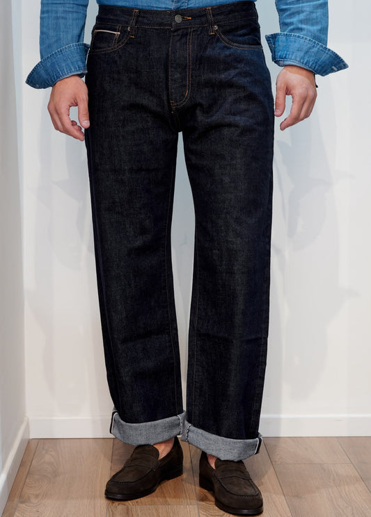 RYTUAL DENIM SELVEDGE "CIMOSATO" ZERO WASH BLUE INDACO - L33"