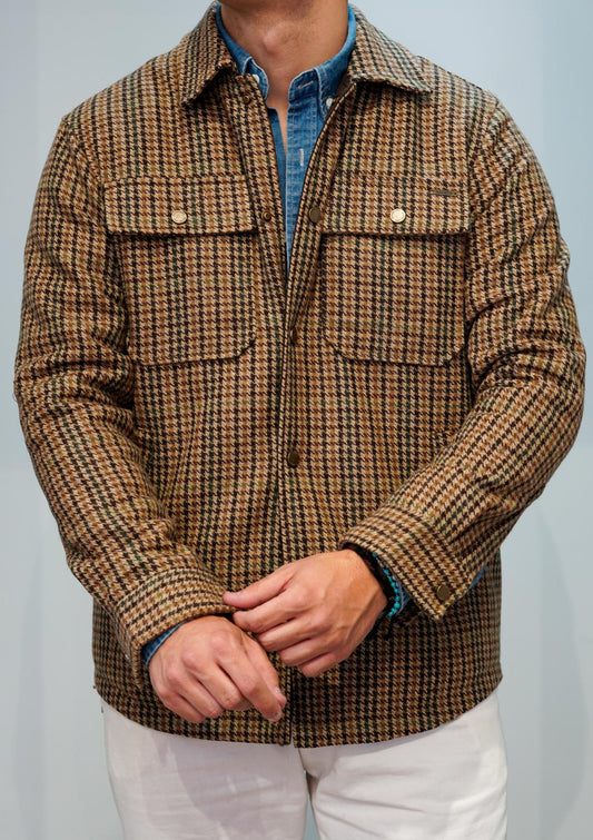 OVERSHIRT IN PIED DE POULE