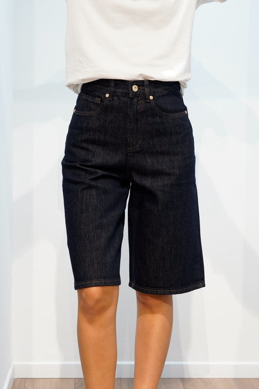 GL BERMUDA DENIM GAMBA LARGA  INDACO