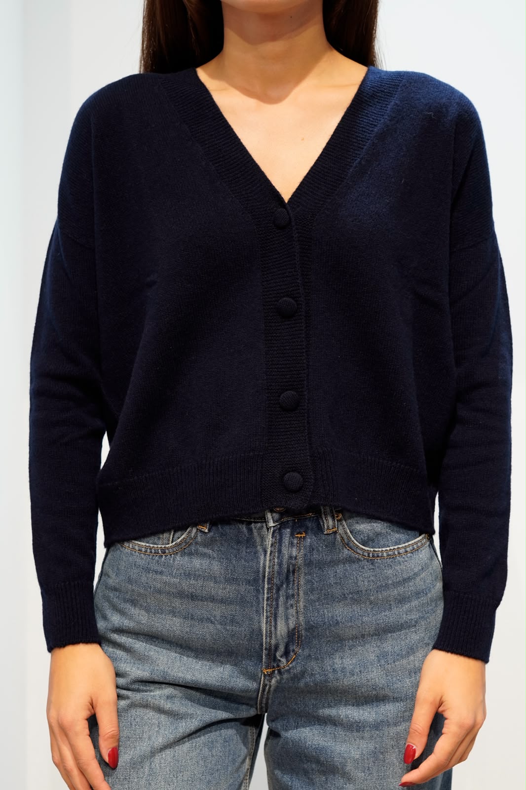 RETOIS CARDIGAN CASHMERE NAVY