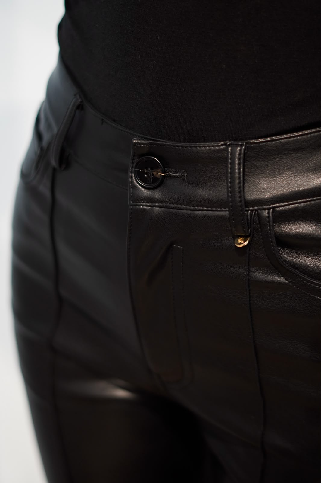 GL PANTALONE ECOPELLE BLACK