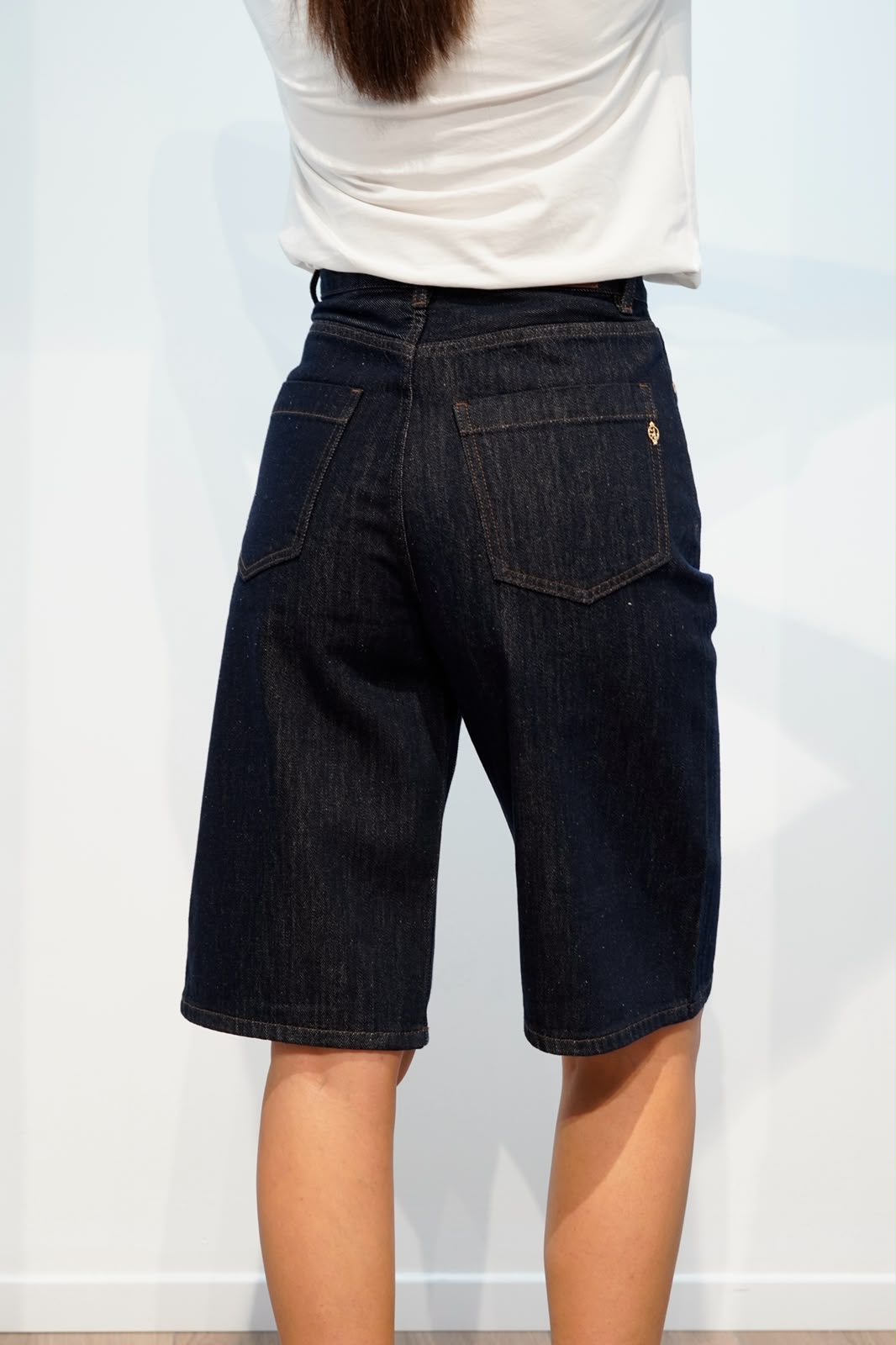 GL BERMUDA DENIM GAMBA LARGA  INDACO
