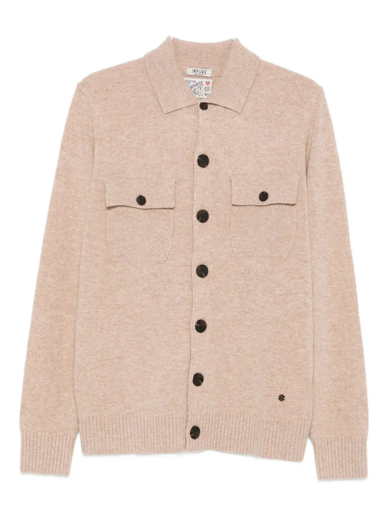 ZACK OVERSHIRT IN LAMBSWOOL LT. BEIGE