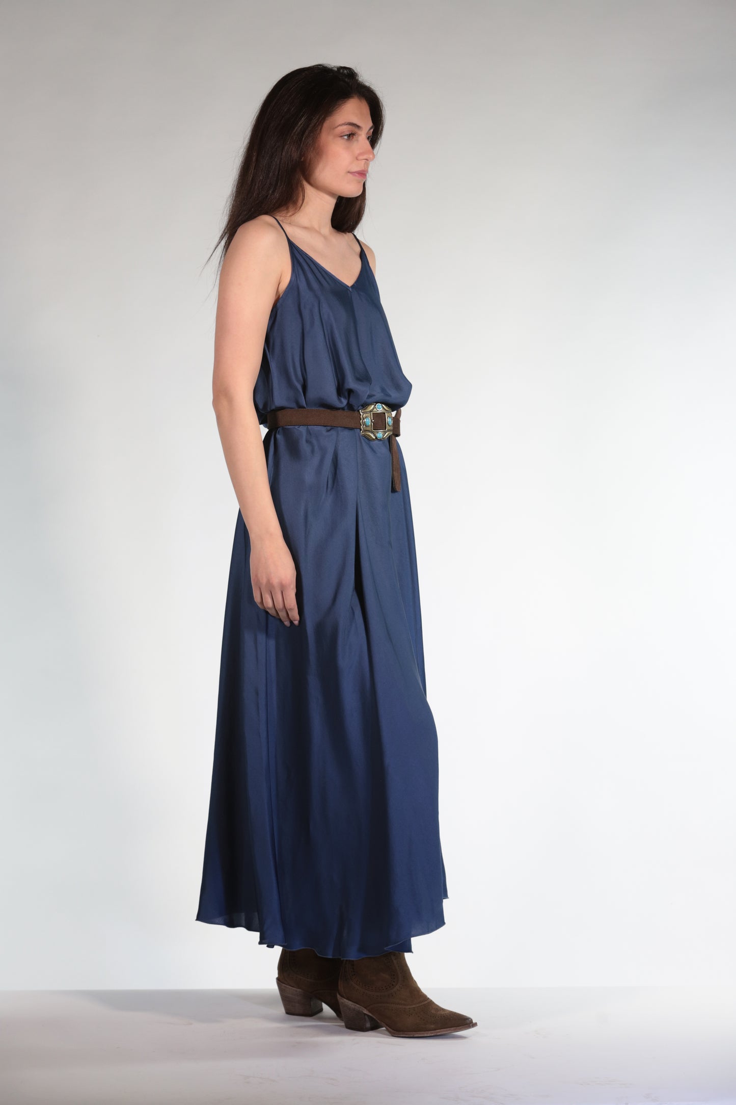 ANITA ABITO SATIN NAVY