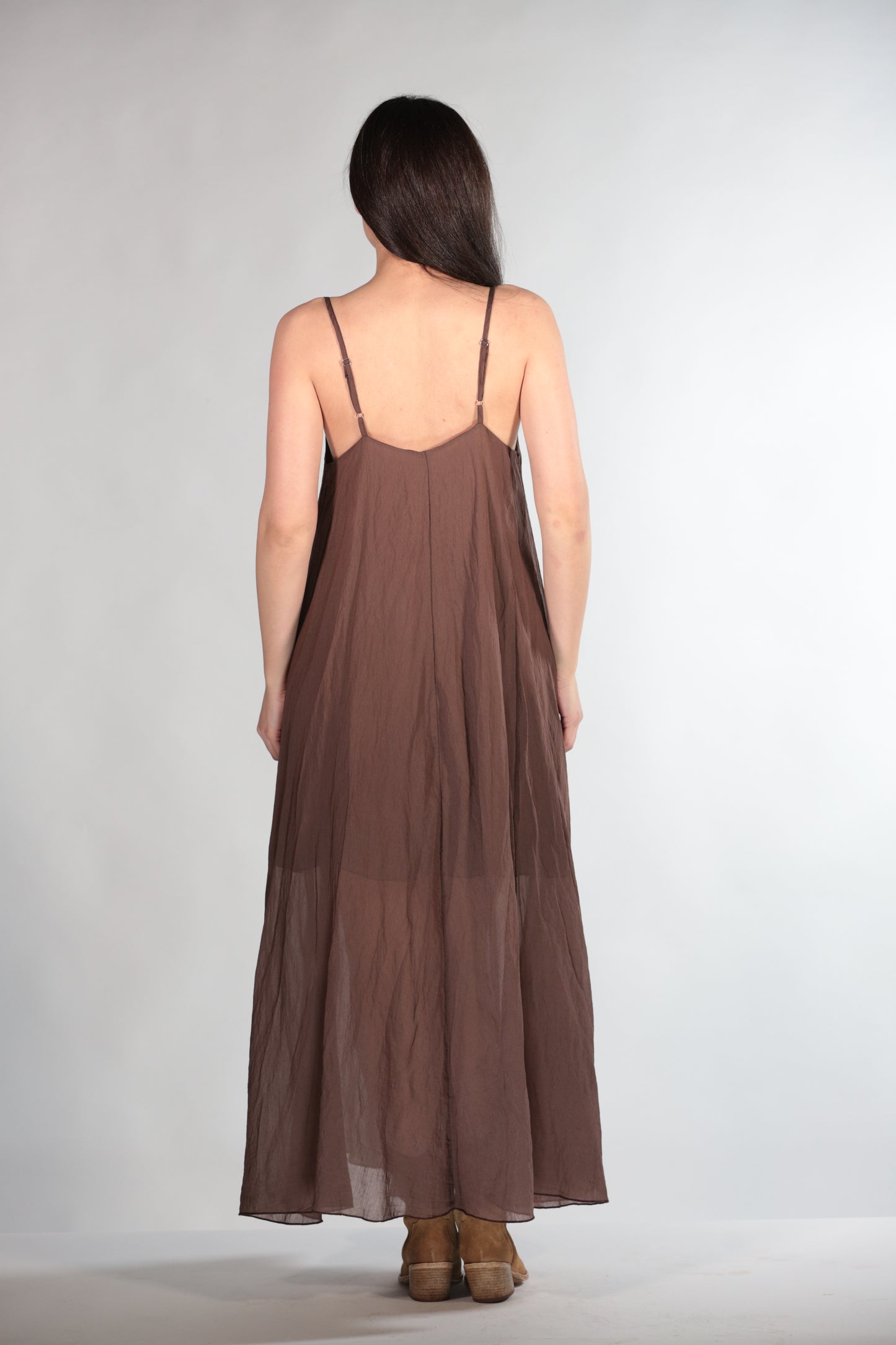 ALBA ABITO SATIN CHOCCOLATE