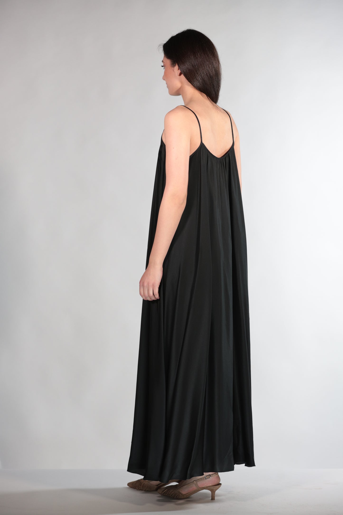 ANITA ABITO SATIN BLACK