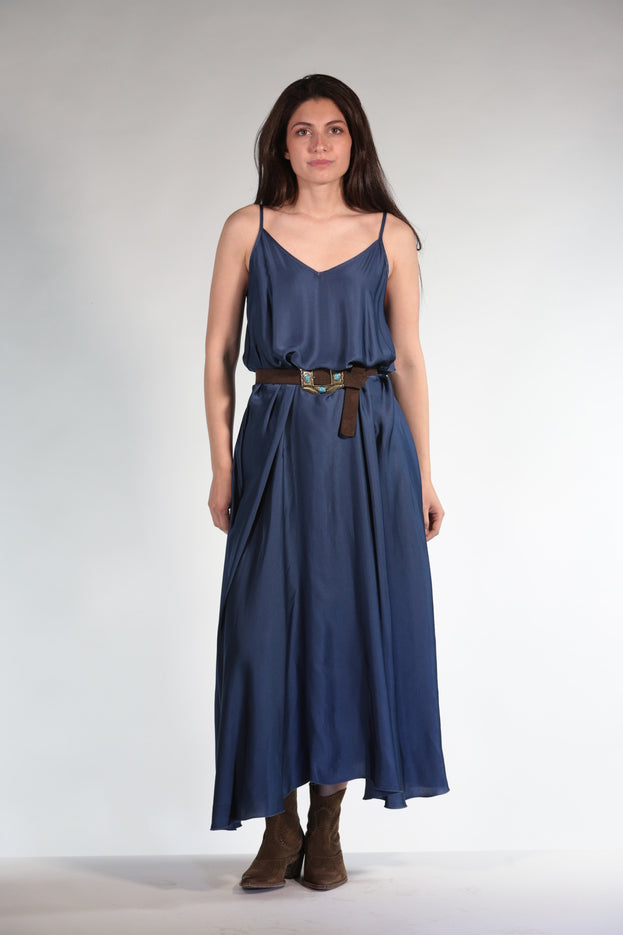ANITA ABITO SATIN NAVY